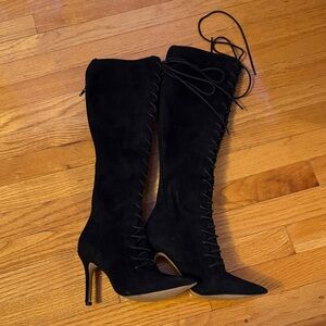 Elegant Black Women's Knee-High Boots